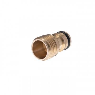 Будкрам купить Адаптер латунный на коннектор 1/2" с наружной резьбой 1/2" STORM Адаптер латунный на коннектор 1/2" с наружной резьбой 1/2" STORM 2