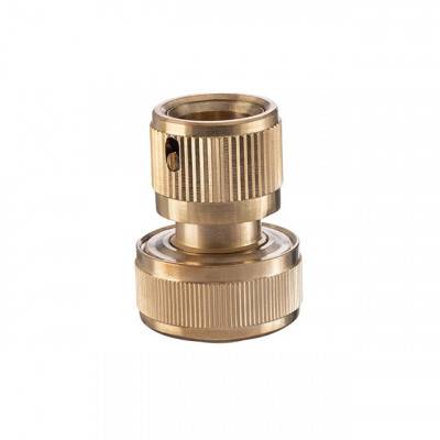 Будкрам купить Коннектор латунный с аквастопом 1/2" на шланг 3/4" STORM Коннектор латунный с аквастопом 1/2" на шланг 3/4" STORM 4