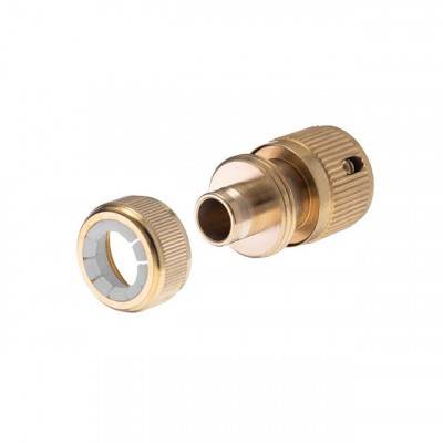 Будкрам купить Коннектор латунный с аквастопом 1/2" на шланг 1/2" STORM Коннектор латунный с аквастопом 1/2" на шланг 1/2" STORM 3