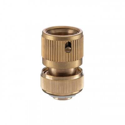 Будкрам купить Коннектор латунный с аквастопом 1/2" на шланг 1/2" STORM Коннектор латунный с аквастопом 1/2" на шланг 1/2" STORM 4
