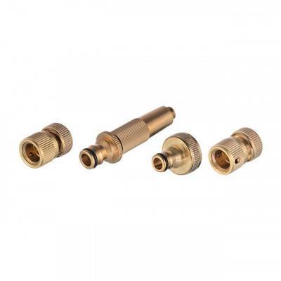 Будкрам купити Комплект насадка латунна для поливу 1/2", конектор з аквастопом 1/2", конектор 1/2", адаптер 1/2" та 3/4" STORM