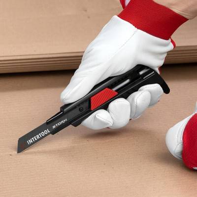 Будкрам купить Нож сегментный для линолеума 18мм, металлическая направляющая, Storm Нож сегментный для линолеума 18мм, металлическая направляющая, Storm 11