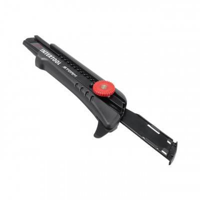 Будкрам купить Нож сегментный для линолеума 18мм, металлическая направляющая, винтовая фиксация Storm Нож сегментный для линолеума 18мм, металлическая направляющая, винтовая фиксация Storm 7