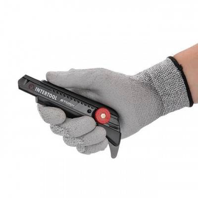 Будкрам купить Нож сегментный для линолеума 18мм, металлическая направляющая, винтовая фиксация Storm Нож сегментный для линолеума 18мм, металлическая направляющая, винтовая фиксация Storm 8