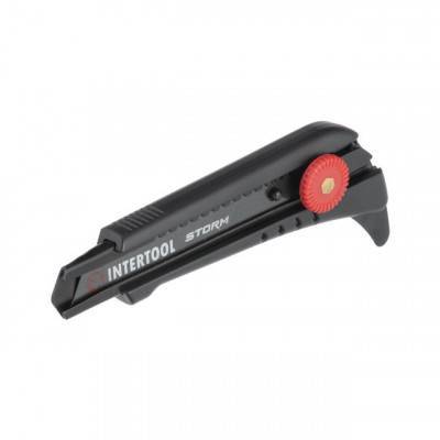 Будкрам купить Нож сегментный для линолеума 18мм, металлическая направляющая, винтовая фиксация Storm