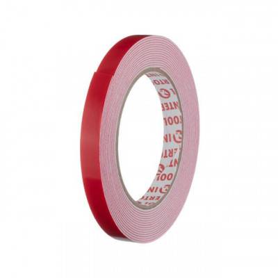 Будкрам купить Лента клейкая двухсторонняя Универсальная 12мм*5м*1мм, белая, вспененный полиэтилен