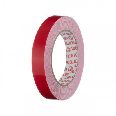 Будкрам купить Лента клейкая двухсторонняя Универсальная 19мм*5м*1мм, белая, вспененный полиэтилен