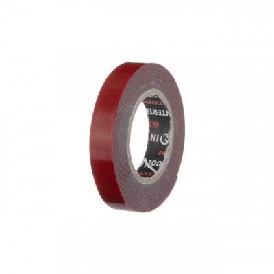 Будкрам купити Стрічка клейка двостороння AUTO FIX 12мм*2м*1мм, сіра, спінений акрил, Storm