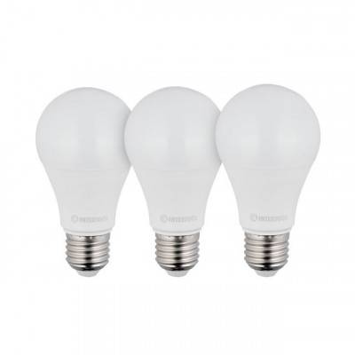 Будкрам купить Лампы светодиодные, набор из 3 шт. LL-0015, LED A60, E27, 12 Вт, 150-300 В, 4000 K, 30000 ч, гарантия 3 года