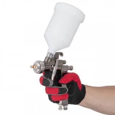 Будкрам купити Краскопульт пневматичний LVLP, форсунка 1.3мм, верхній пластиковий бачок 600мл., 2бар. Краскопульт пневматичний LVLP, форсунка 1.3мм, верхній пластиковий бачок 600мл., 2бар. 7