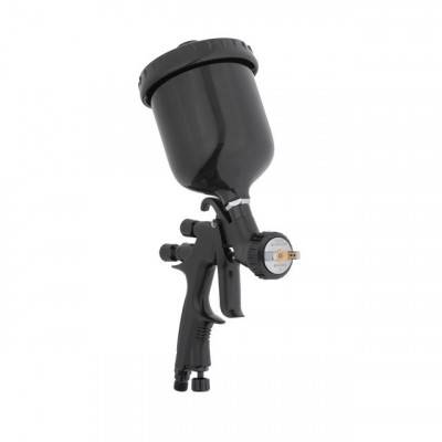 Будкрам купить Краскопульт пневматический HVLP BLACK M-DIAMOND профессиональный, форсунка 1.3 мм, верхний пластиковый бачок 600 мл STORM Краскопульт пневматический HVLP BLACK M-DIAMOND профессиональный, форсунка 1.3 мм, верхний пластиковый бачок 600 мл STORM 6