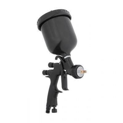 Будкрам купить Краскопульт пневматический HVLP BLACK M-DIAMOND профессиональный, форсунка 1.4 мм, верхний пластиковый бачок 600 мл STORM Краскопульт пневматический HVLP BLACK M-DIAMOND профессиональный, форсунка 1.4 мм, верхний пластиковый бачок 600 мл STORM 6