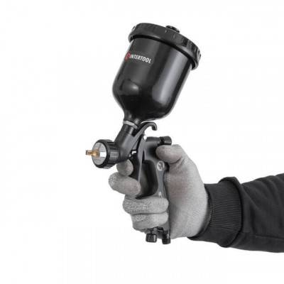 Будкрам купить Краскопульт пневматический HVLP BLACK M-DIAMOND профессиональный, форсунка 1.4 мм, верхний пластиковый бачок 600 мл STORM Краскопульт пневматический HVLP BLACK M-DIAMOND профессиональный, форсунка 1.4 мм, верхний пластиковый бачок 600 мл STORM 7