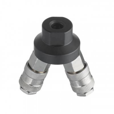 Будкрам купити Розгалужувач повітря 1/4" на 2 виходи, V-подібний, з швидкороз'ємними з'єднаннями, 10 bar Розгалужувач повітря 1/4" на 2 виходи, V-подібний, з швидкороз'ємними з'єднаннями, 10 bar 4