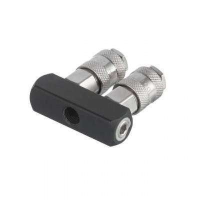 Будкрам купити Розгалужувач повітря 1/4" на 2 виходи, прямий, з швидкороз'ємними з'єднаннями, 10 bar Розгалужувач повітря 1/4" на 2 виходи, прямий, з швидкороз'ємними з'єднаннями, 10 bar 2