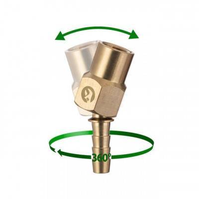 Будкрам купити Шарнір поворотний внутрішнє різьблення 1/4" на шланг 8 мм, латунь STORM Шарнір поворотний внутрішнє різьблення 1/4" на шланг 8 мм, латунь STORM 4