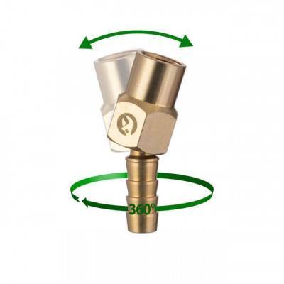 Будкрам купити Шарнір поворотний внутрішнє різьблення 1/4" на шланг 10 мм, латунь STORM Шарнір поворотний внутрішнє різьблення 1/4" на шланг 10 мм, латунь STORM 4