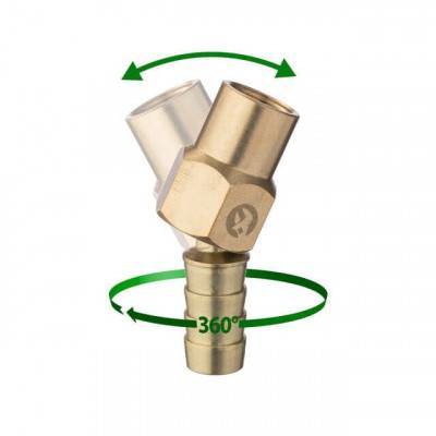 Будкрам купити Шарнір поворотний внутрішнє різьблення 1/4" на шланг 12 мм, латунь STORM Шарнір поворотний внутрішнє різьблення 1/4" на шланг 12 мм, латунь STORM 4