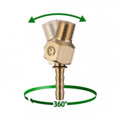 Будкрам купить Шарнир поворотный наружная резьба 1/4" на шланг 6 мм, латунь STORM Шарнир поворотный наружная резьба 1/4" на шланг 6 мм, латунь STORM 4