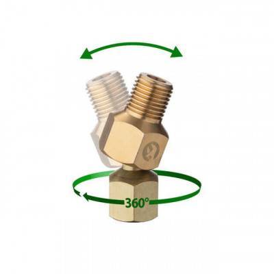 Будкрам купити Шарнір поворотний внутрішнє різьблення 1/4" - зовнішнє різьблення 1/4", латунь STORM Шарнір поворотний внутрішнє різьблення 1/4" - зовнішнє різьблення 1/4", латунь STORM 4