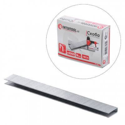 Будкрам купити Скоба для степлера РТ-1612 16мм (18GA) 5,7(5,8)x1,25x1,0мм 5000шт/упак