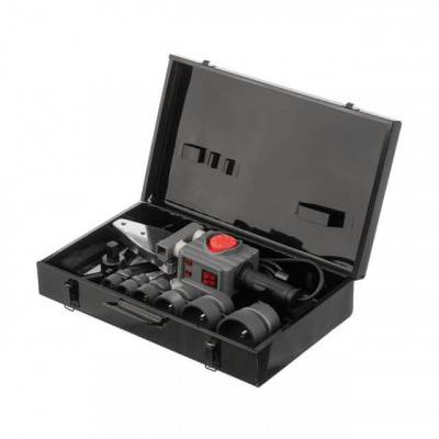 Будкрам купить Паяльник для пластиковых труб, 850/1850 Вт, 0-300°C, насадки 20, 25, 32, 40, 50, 63 мм, металлический кейс Паяльник для пластиковых труб, 850/1850 Вт, 0-300°C, насадки 20, 25, 32, 40, 50, 63 мм, металлический кейс 4