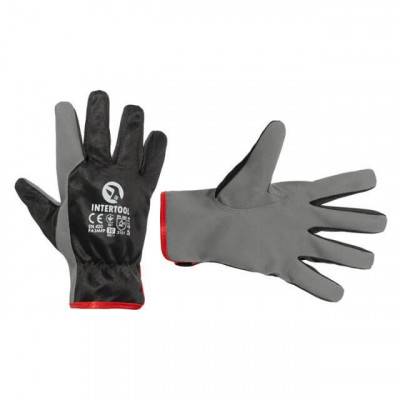 Будкрам купить Перчатка кожаная комбинированная из высококачественной эко-кожи и полиэстеровой ткани 10"