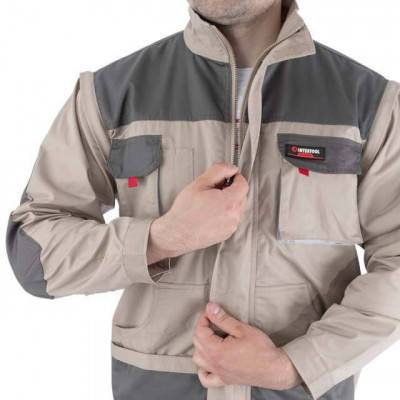 Будкрам купити Куртка робоча 2 в 1, 100% бавовна, щільність 180 г/м2, XL Куртка робоча 2 в 1, 100% бавовна, щільність 180 г/м2, XL 9