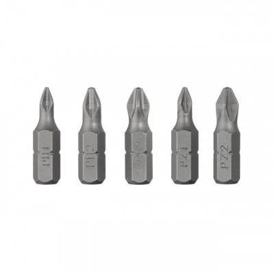 Будкрам купити Комплект викруткових насадок PH1, PH2, PZ1, PZ2 1/4"*25мм, S2, уп. 5шт., STORM Комплект викруткових насадок PH1, PH2, PZ1, PZ2 1/4"*25мм, S2, уп. 5шт., STORM 3