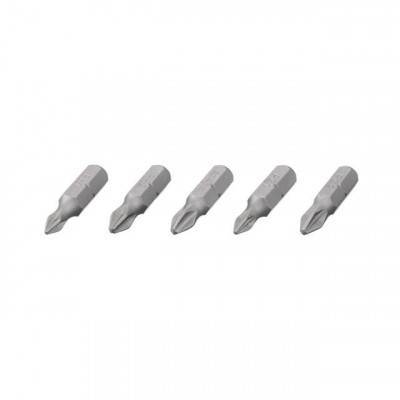 Будкрам купити Комплект викруткових насадок PH1, PH2, PZ1, PZ2 1/4"*25мм, S2, уп. 5шт., STORM Комплект викруткових насадок PH1, PH2, PZ1, PZ2 1/4"*25мм, S2, уп. 5шт., STORM 1_small
