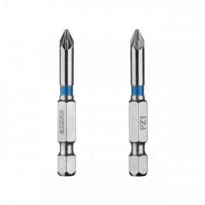 Будкрам купити Комплект викруткових насадок PZ1 1/4"*50мм, S2, уп. 2шт., STORM Комплект викруткових насадок PZ1 1/4"*50мм, S2, уп. 2шт., STORM 3