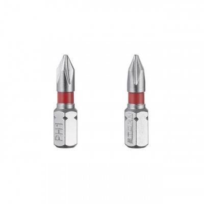Будкрам купити Комплект викруткових насадок PH1 1/4"*25мм, S2, уп. 2шт., STORM Комплект викруткових насадок PH1 1/4"*25мм, S2, уп. 2шт., STORM 3