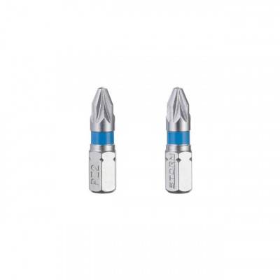 Будкрам купити Комплект викруткових насадок PZ2 1/4"*25мм, S2, уп. 2шт., STORM Комплект викруткових насадок PZ2 1/4"*25мм, S2, уп. 2шт., STORM 3