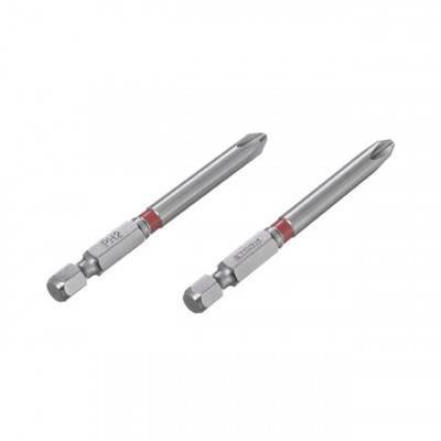 Будкрам купити Комплект викруткових насадок PH2 1/4"*70мм, S2, уп. 2шт., STORM Комплект викруткових насадок PH2 1/4"*70мм, S2, уп. 2шт., STORM 2