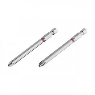 Будкрам купити Комплект викруткових насадок PH2 1/4"*90мм, S2, уп. 2шт., STORM Комплект викруткових насадок PH2 1/4"*90мм, S2, уп. 2шт., STORM 1_small