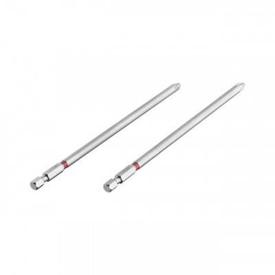 Будкрам купити Комплект викруткових насадок PH2 1/4"*150мм, S2, уп. 2шт., STORM Комплект викруткових насадок PH2 1/4"*150мм, S2, уп. 2шт., STORM 2