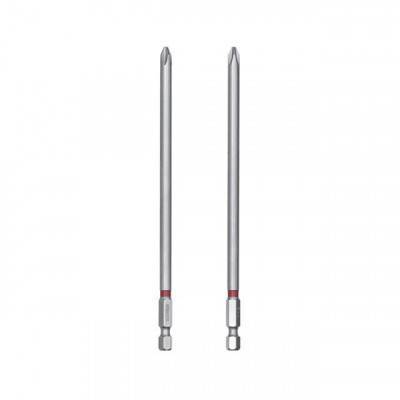 Будкрам купити Комплект викруткових насадок PH2 1/4"*150мм, S2, уп. 2шт., STORM Комплект викруткових насадок PH2 1/4"*150мм, S2, уп. 2шт., STORM 3