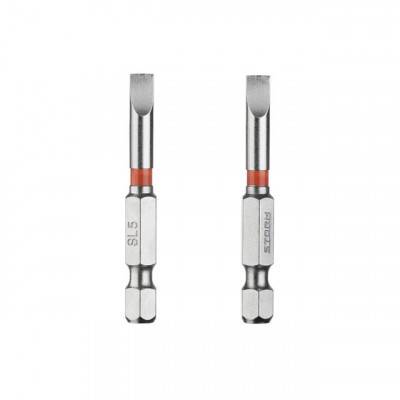 Будкрам купити Комплект викруткових насадок SL5*50 1/4", S2, уп. 2 шт., STORM Комплект викруткових насадок SL5*50 1/4", S2, уп. 2 шт., STORM 3
