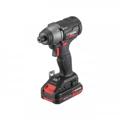 Будкрам купити Шуруповерт ударний акумуляторний з безщітковим двигуном 20 В, 200 Нм, 0-2900 об/хв, 0-4000 уд/хв, 1/4", Li-Ion, 2.0 Ач, ЗУ 2 А, кейс