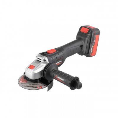 Будкрам купити Шліфмашина кутова акумуляторна з безщітковим двигуном 20 В, 125 мм, 10000 об/хв, Li-Ion, 4.0 Ач, ЗУ 4 А, кейс