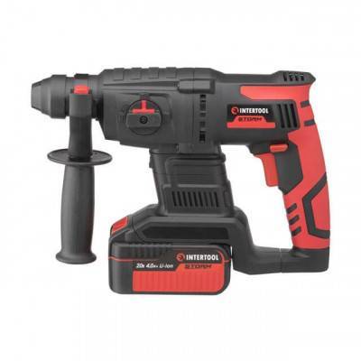 Будкрам купити Перфоратор акумуляторний з безщітковим двигуном 20 В, 2 Дж, 0-1250 об/хв, 0-4800 уд/хв, SDS plus, Li-Ion, 4.0 Ач, ЗУ 4 А, кейс Перфоратор акумуляторний з безщітковим двигуном 20 В, 2 Дж, 0-1250 об/хв, 0-4800 уд/хв, SDS plus, Li-Ion, 4.0 Ач, ЗУ 4 А, кейс 2