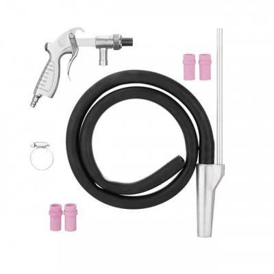 Будкрам купити Пістолет піскоструминний зі шлангом, 1 металева 6мм і 4 керамічні форсунки 4,5мм, 5,0мм, 6,0мм, 7,0мм