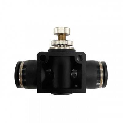 Будкрам купити З'єднання цангове пряме з регулятором для поліуретанових та ін. шлангів 10х10мм