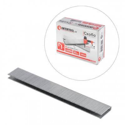 Будкрам купити Скоба для степлера РТ-1612 20мм (18GA) 5,7(5,8)x1,25x1,0мм 5000шт/упак