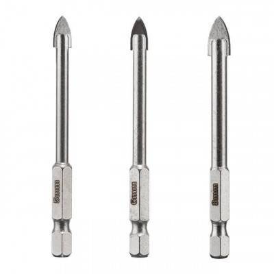 Будкрам купить Набор сверл по стеклу и керамике 5+6+8 мм HEX 1/4'' (6.35 mm) Набор сверл по стеклу и керамике 5+6+8 мм HEX 1/4'' (6.35 mm) 3