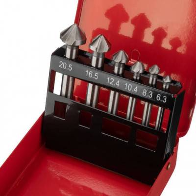 Будкрам купить Набор зенкеров 6.3-20.5 мм 6 шт Набор зенкеров 6.3-20.5 мм 6 шт 3
