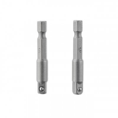 Будкрам купити Перехідник із Hex 1/4" на квадрат 1/4" під шуруповерт, CR-V, уп. 2 шт Перехідник із Hex 1/4" на квадрат 1/4" під шуруповерт, CR-V, уп. 2 шт 3