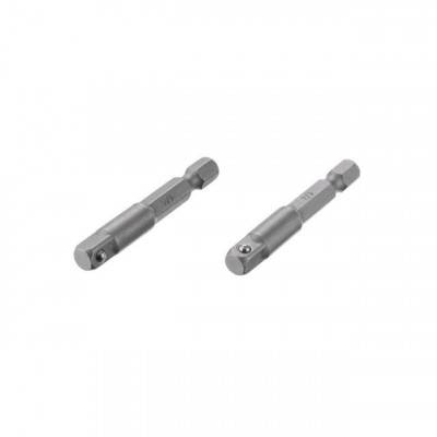 Будкрам купити Перехідник із Hex 1/4" на квадрат 1/4" під шуруповерт, CR-V, уп. 2 шт Перехідник із Hex 1/4" на квадрат 1/4" під шуруповерт, CR-V, уп. 2 шт 1_small