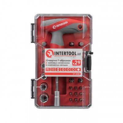Будкрам купить Отвертка Т-образная с храповым механизмом и комплектом насадок 29 ед. Отвертка Т-образная с храповым механизмом и комплектом насадок 29 ед. 8