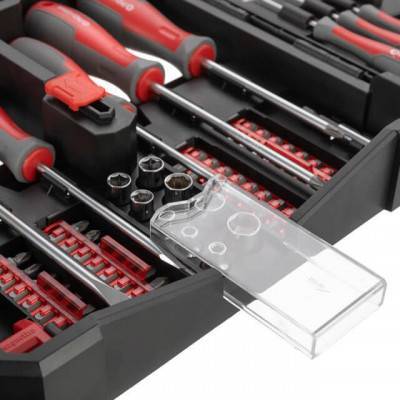 Будкрам купити Набір викруток з комплектом насадок та головок 63 од. Набір викруток з комплектом насадок та головок 63 од. 16